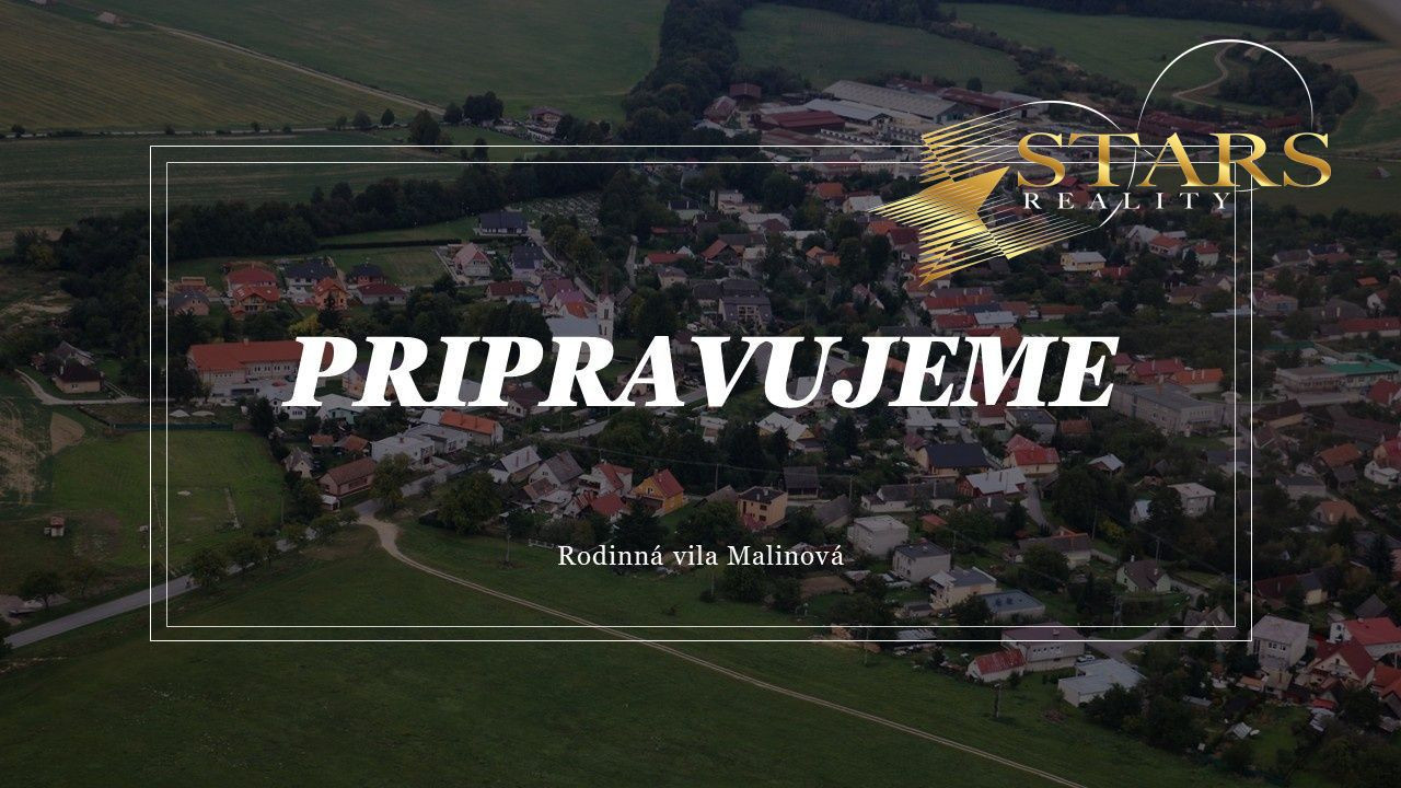 SUPER CENA! Nádherná rodinná vila na predaj - obec Malinová