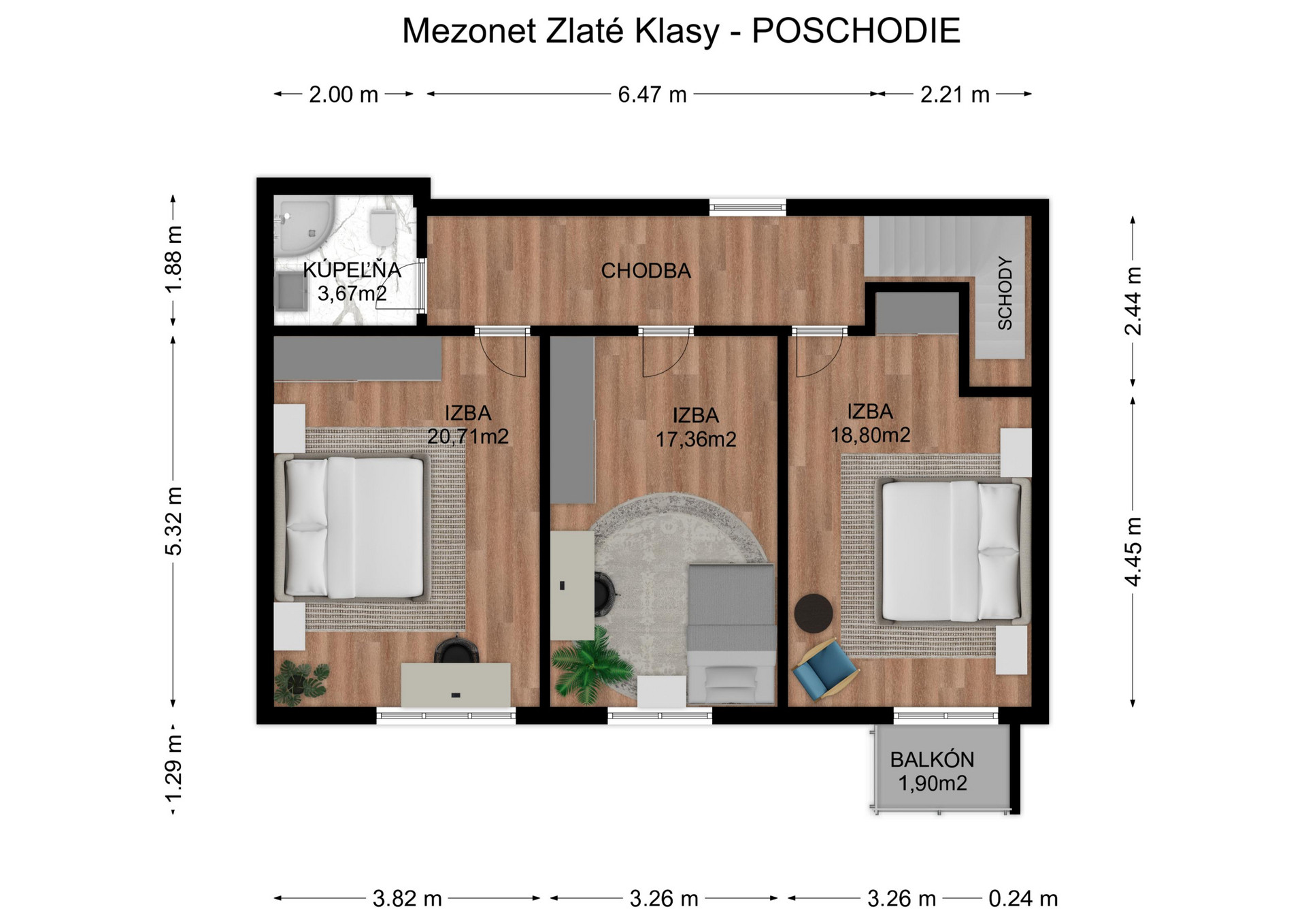Skolaudované - 4 izbová NOVOSTAVBA mezonetu
