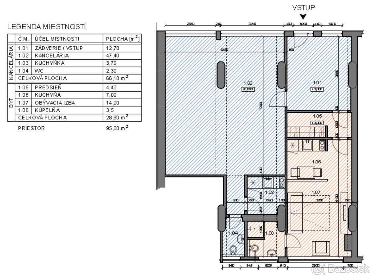 Predaj novo zrekonštruovaných obchodných a kancelárskych priestorov so služobným bytom v srdci Račianskeho mýta
