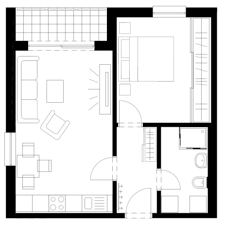 NOVOSTAVBA 2-izb. byt na prenájom v Palárikove