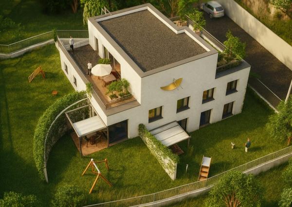Koliba – 732 m² stavebný pozemok s projektom na 3 byty, výhľad