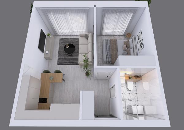 NOVOSTAVBA 2-izbový byt s terasou na prenájom v Opoji