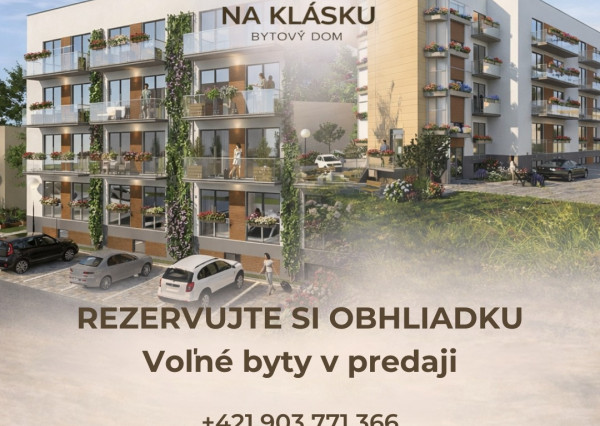 Predaj bytov v developerskom projekte NAKLASKU - Zlaté Klasy