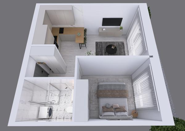 NOVOSTAVBA 2-izbový byt s terasou na prenájom v Opoji