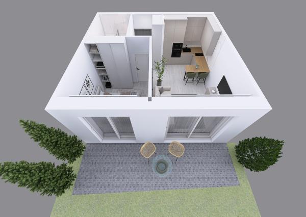 NOVOSTAVBA 2-izbový byt s terasou na prenájom v Opoji