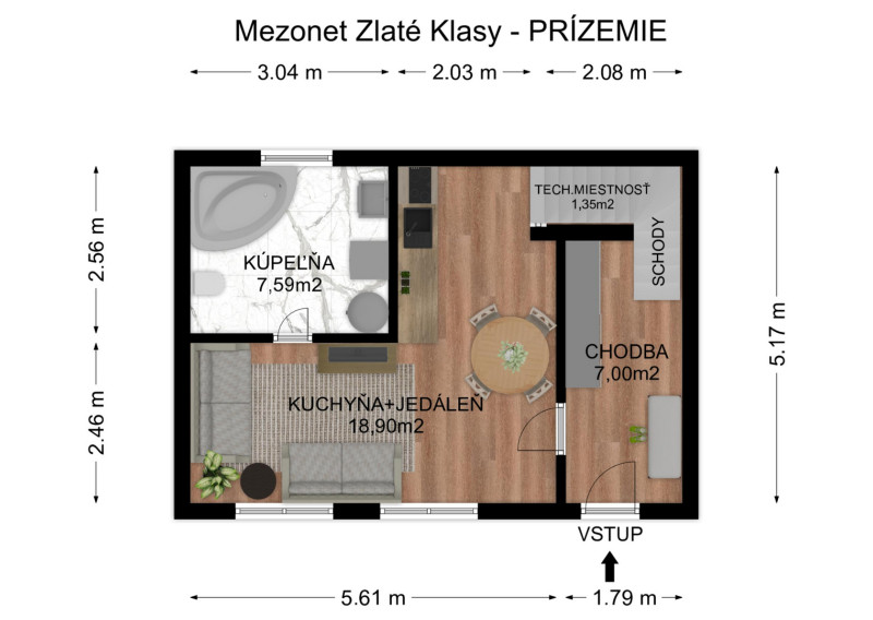 Skolaudované - 4 izbová NOVOSTAVBA mezonetu